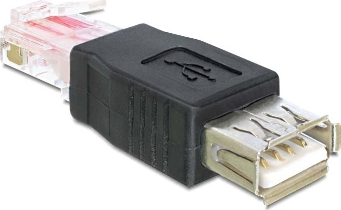 Φωτογραφία προϊόντος: DeLock RJ-45 male - USB-A female (65234)