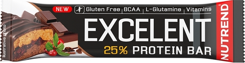 Φωτογραφία προϊόντος: Nutrend Excelent Protein Bar 85gr Chocolate Nougat with Cranberries