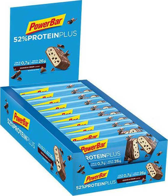 Φωτογραφία προϊόντος: PowerBar 52% Protein Plus 20 x 50gr Cookies & Cream