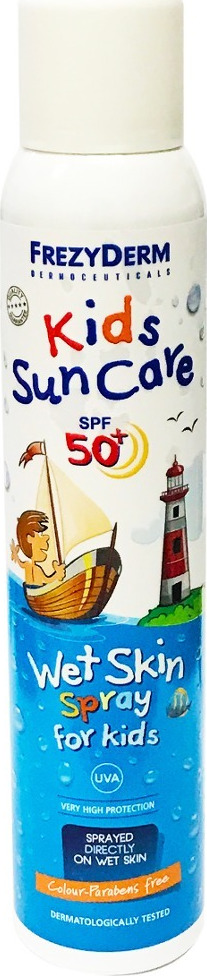 Φωτογραφία προϊόντος: Frezyderm Kids Sun Care Wet Skin Spray SPF50 200ml