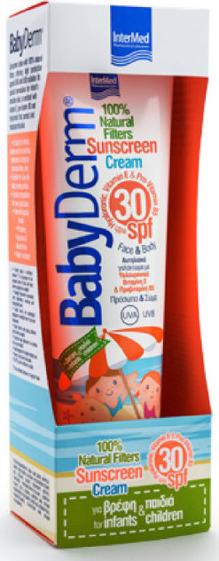 Φωτογραφία προϊόντος: Intermed Babyderm Sunscreen Cream Face & Body SPF30 300ml