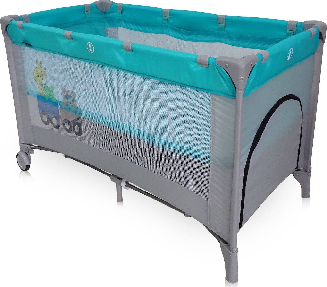 Φωτογραφία προϊόντος: Miko Παρκοκρέβατο P618 Grey Light Blue