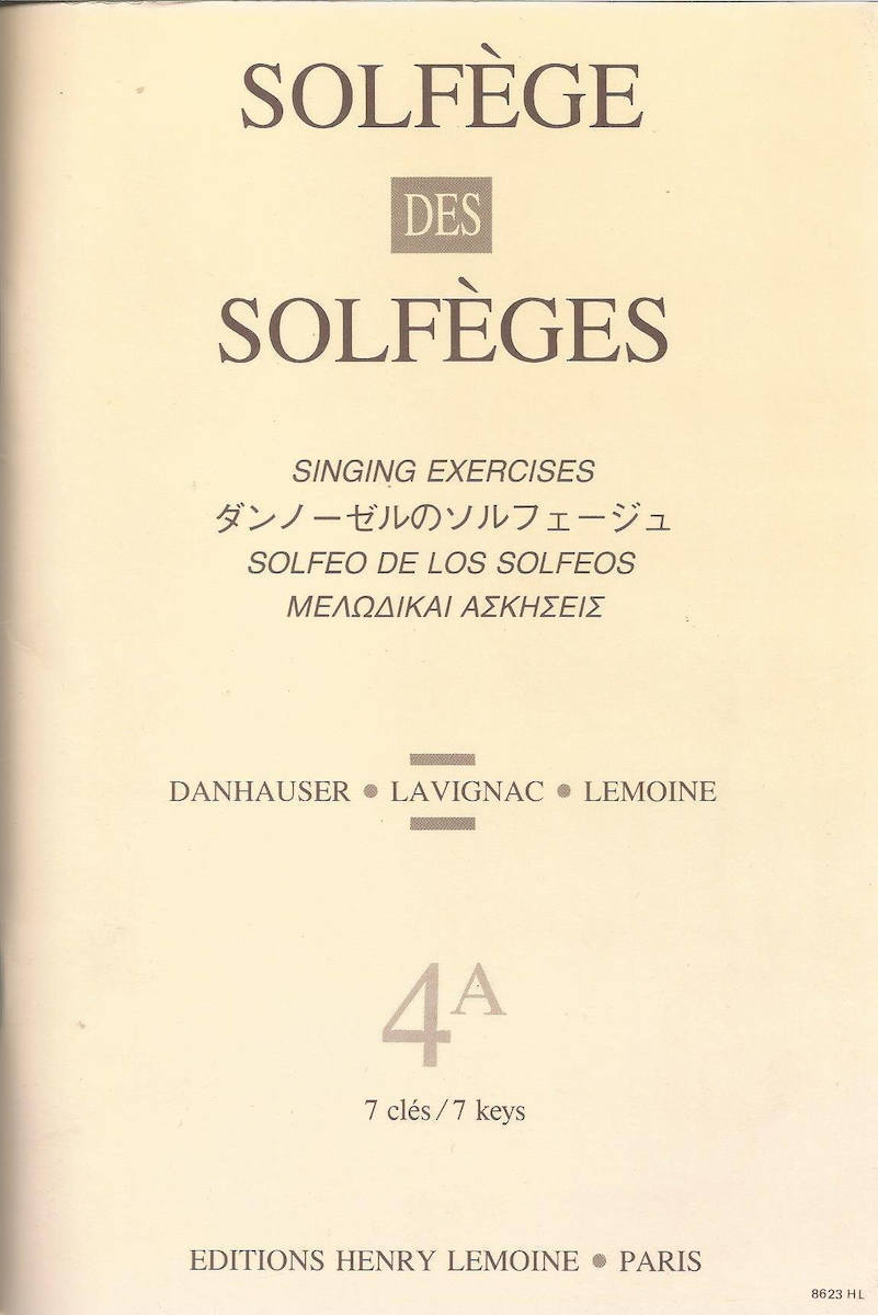 Φωτογραφία προϊόντος: Solfege des Solfeges Vol.4A