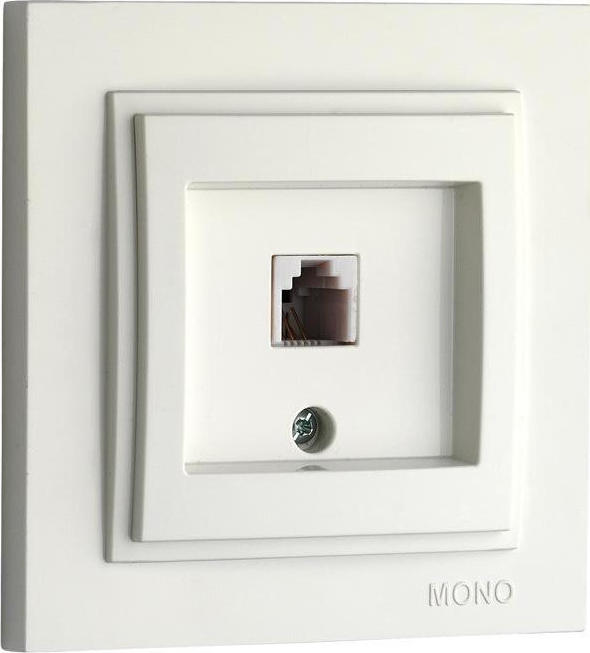 Φωτογραφία προϊόντος: Mono Electric ΠΡΙΖΑ ΧΩΝΕΥΤΗ ΤΗΛΕΦΩΝΟΥ RJ11 MONH ΑΣΗΜΙ 2105-124