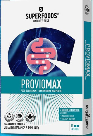 Φωτογραφία προϊόντος: Superfoods Proviomax 15 κάψουλες