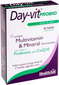 Φωτογραφία προϊόντος: Health Aid Day-Vit Probio Probiotics CoQ10 30 ταμπλέτες