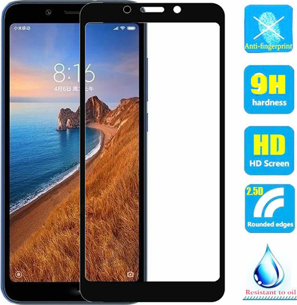 Φωτογραφία προϊόντος: Full Glue Full Face Tempered Glass Black (Redmi 7A)
