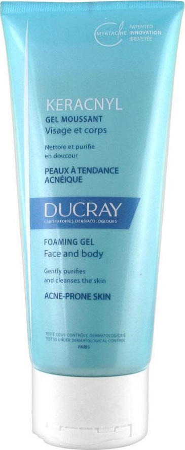 Φωτογραφία προϊόντος: Ducray Keracnyl Foaming Gel with Myrtacine Innovation for Face & Body 200ml