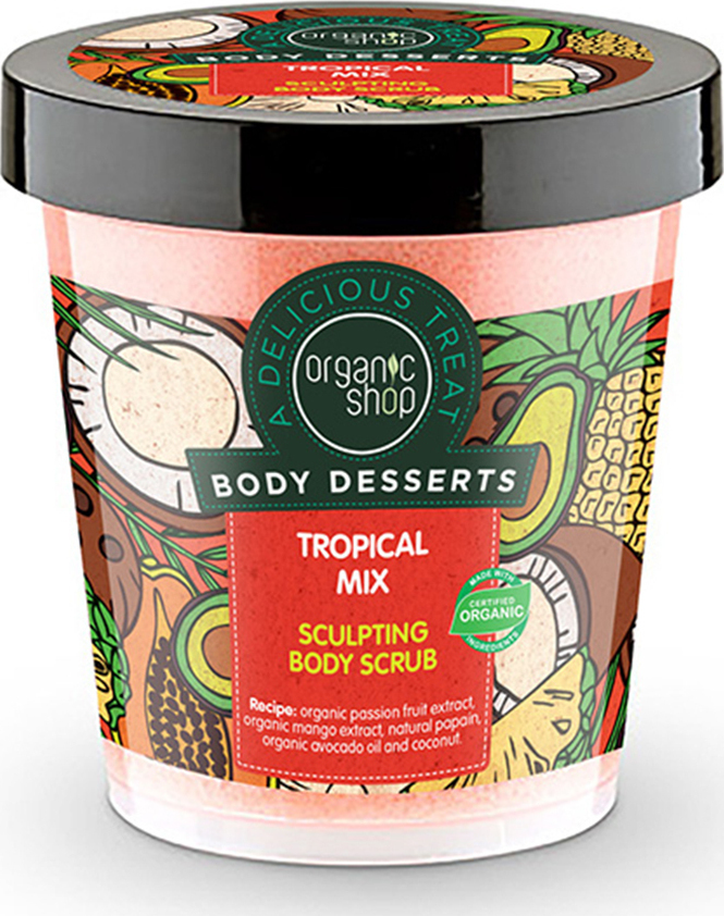 Φωτογραφία προϊόντος: Organic Shop Body Desserts Tropical Mix Sculpting Body Scrub 450ml