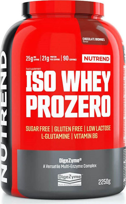 Φωτογραφία προϊόντος: Nutrend Iso Whey Prozero 2250gr Chocolate Brownies