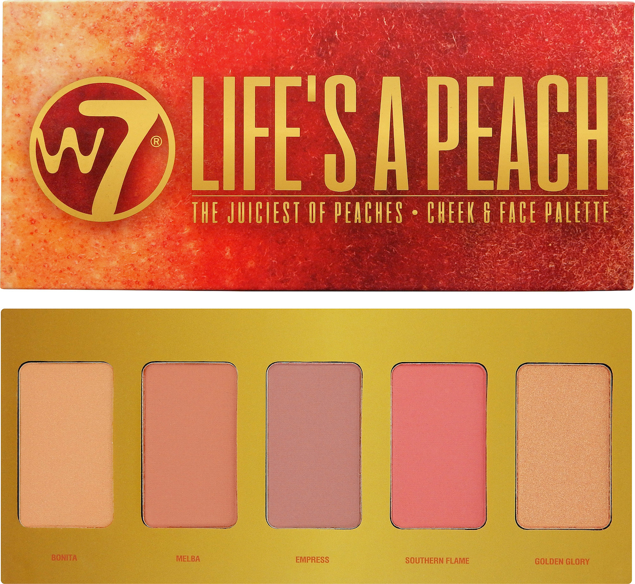 Φωτογραφία προϊόντος: W7 Cosmetics Life's A Peach Cheek & Face Palette