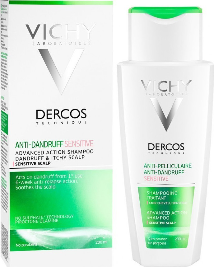 Φωτογραφία προϊόντος: Vichy Dercos Anti-Dandruff Sensitive Advanced Action Shampoo for Sensitive Scalp 200ml
