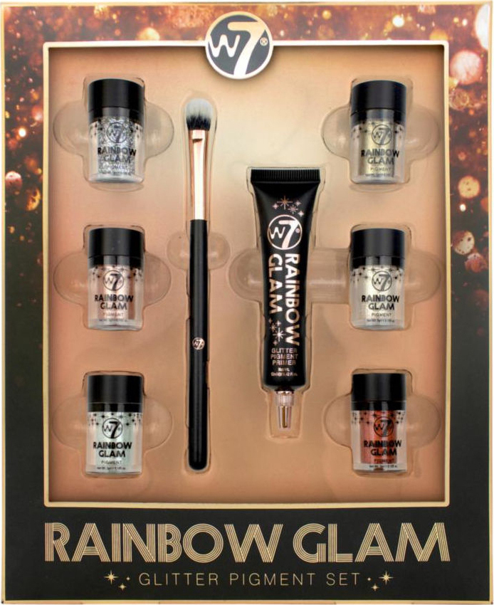 Φωτογραφία προϊόντος: W7 Cosmetics Rainbow Glam Glittery Pigment Set