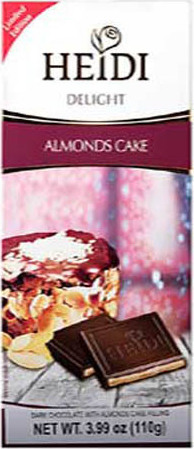 Φωτογραφία προϊόντος: Heidi Σοκολάτα Μαύρη Delight Almonds Cake 110gr