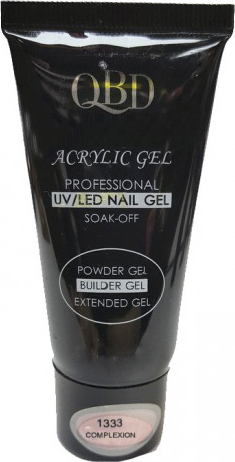 Φωτογραφία προϊόντος: GEL ΧΤΙΣΙΜΑΤΟΣ QBD ACRYLIC GEL UV/LED NAIL GEL - SOAK OFF COMPLEXION 30 ML 1333-12