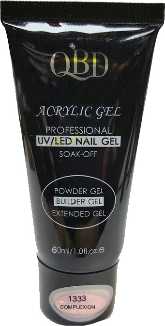 Φωτογραφία προϊόντος: GEL ΧΤΙΣΙΜΑΤΟΣ QBD ACRYLIC GEL UV/LED NAIL GEL - SOAK OFF COMPLEXION 60 ML 1333-12