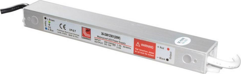Φωτογραφία προϊόντος: Τροφοδοτικό LED 12V 30W IP67 30-33612301 Adeleq