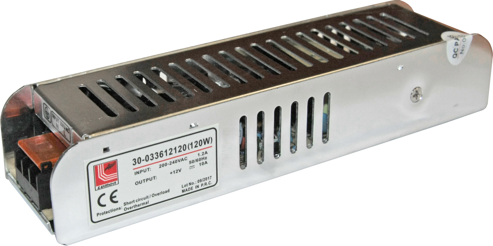 Φωτογραφία προϊόντος: Τροφοδοτικό LED 12V 120W IP20 30-033612120 Adeleq