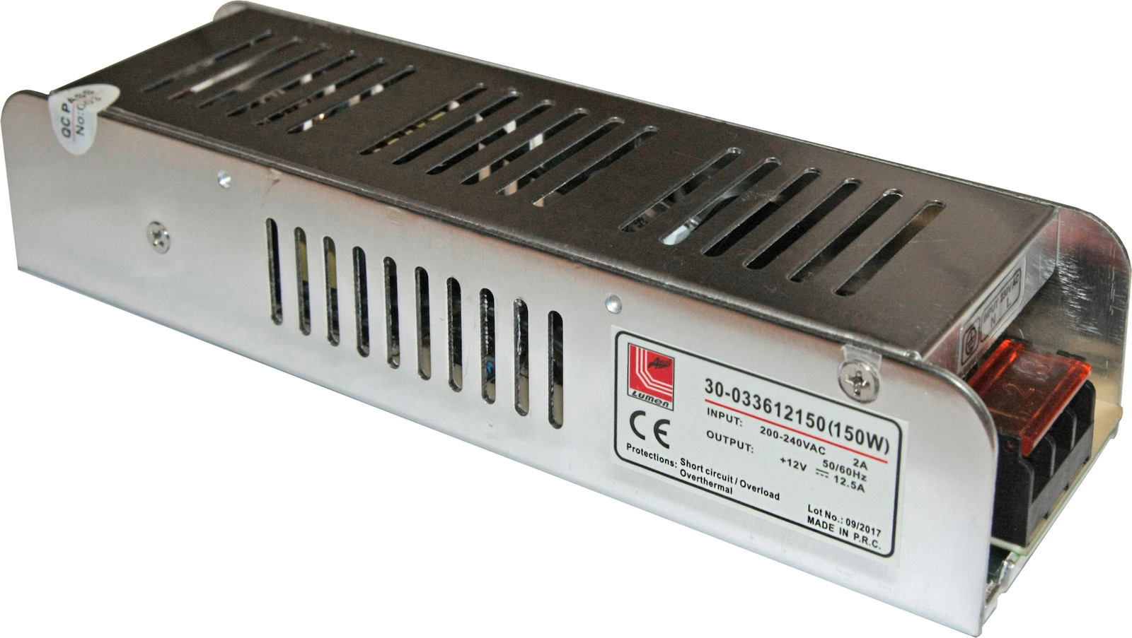 Φωτογραφία προϊόντος: Τροφοδοτικό LED 12V 150W IP20 30-033612150 Adeleq