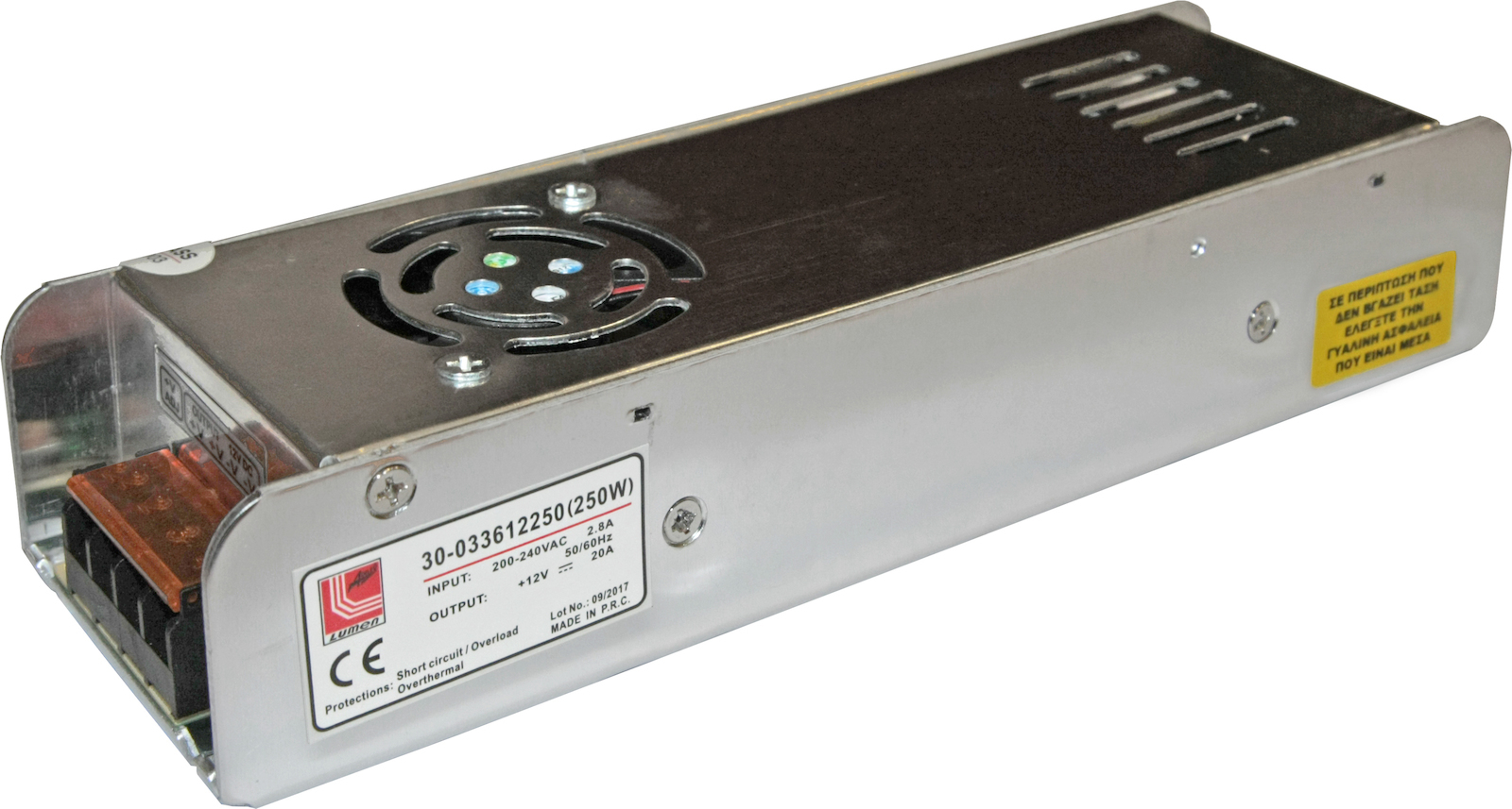 Φωτογραφία προϊόντος: Τροφοδοτικό LED 12V 250W IP20 30-033612250 Adeleq