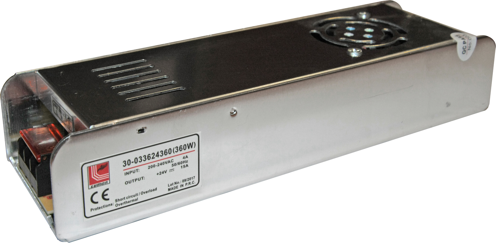 Φωτογραφία προϊόντος: Τροφοδοτικό LED 24V 360W IP20 30-033624360 Adeleq