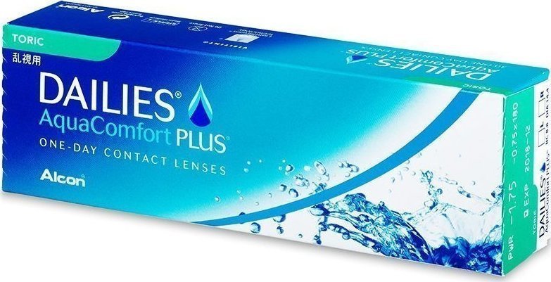 Φωτογραφία προϊόντος: Dailies AquaComfort Plus Toric Αστιγματικοί Ημερήσιοι 30pack
