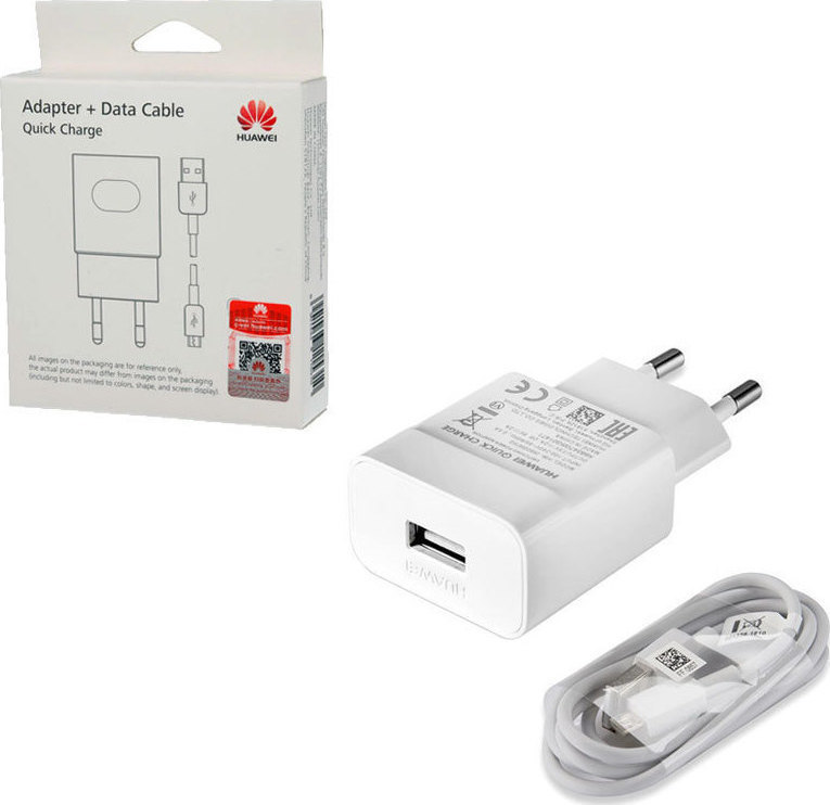 Φωτογραφία προϊόντος: Huawei micro USB Cable & Wall Adapter Λευκό (HW-059200EHQ)