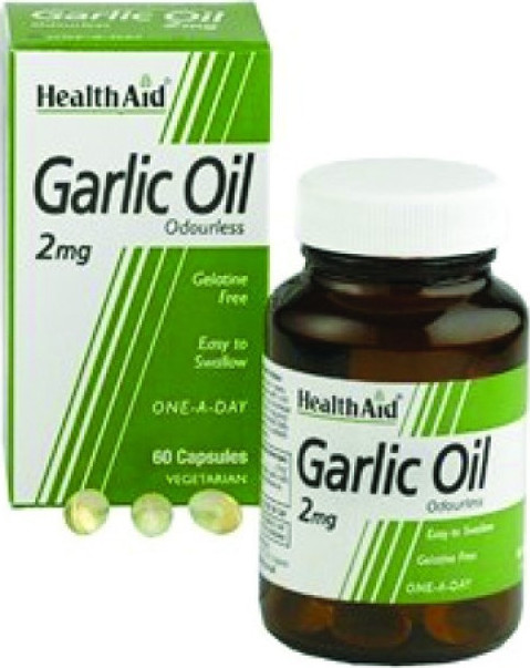 Φωτογραφία προϊόντος: Health Aid Garlic Oil 2mg 30 φυτικές κάψουλες