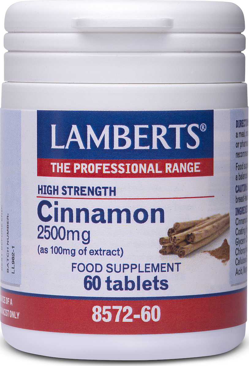 Φωτογραφία προϊόντος: Lamberts Cinnamon 2500mg 60 ταμπλέτες