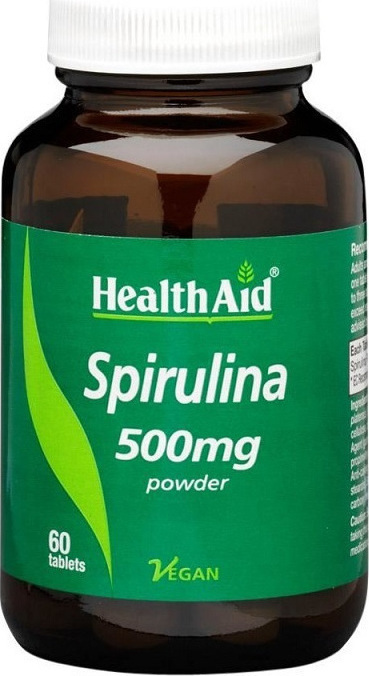 Φωτογραφία προϊόντος: Health Aid Spirulina 500mg 60 ταμπλέτες