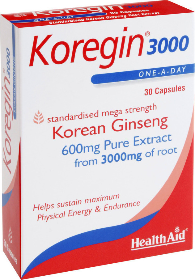 Φωτογραφία προϊόντος: Health Aid Koregin 3000 600 mg Blister 30 κάψουλες