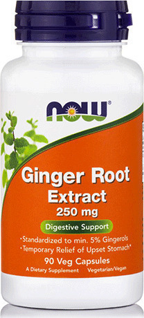 Φωτογραφία προϊόντος: Now Foods Ginger Root Extract 250mg 90 φυτικές κάψουλες