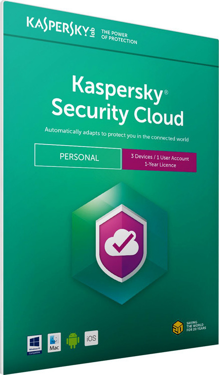 Φωτογραφία προϊόντος: Kaspersky Security Cloud Personal (3 Licences , 1 Year)
