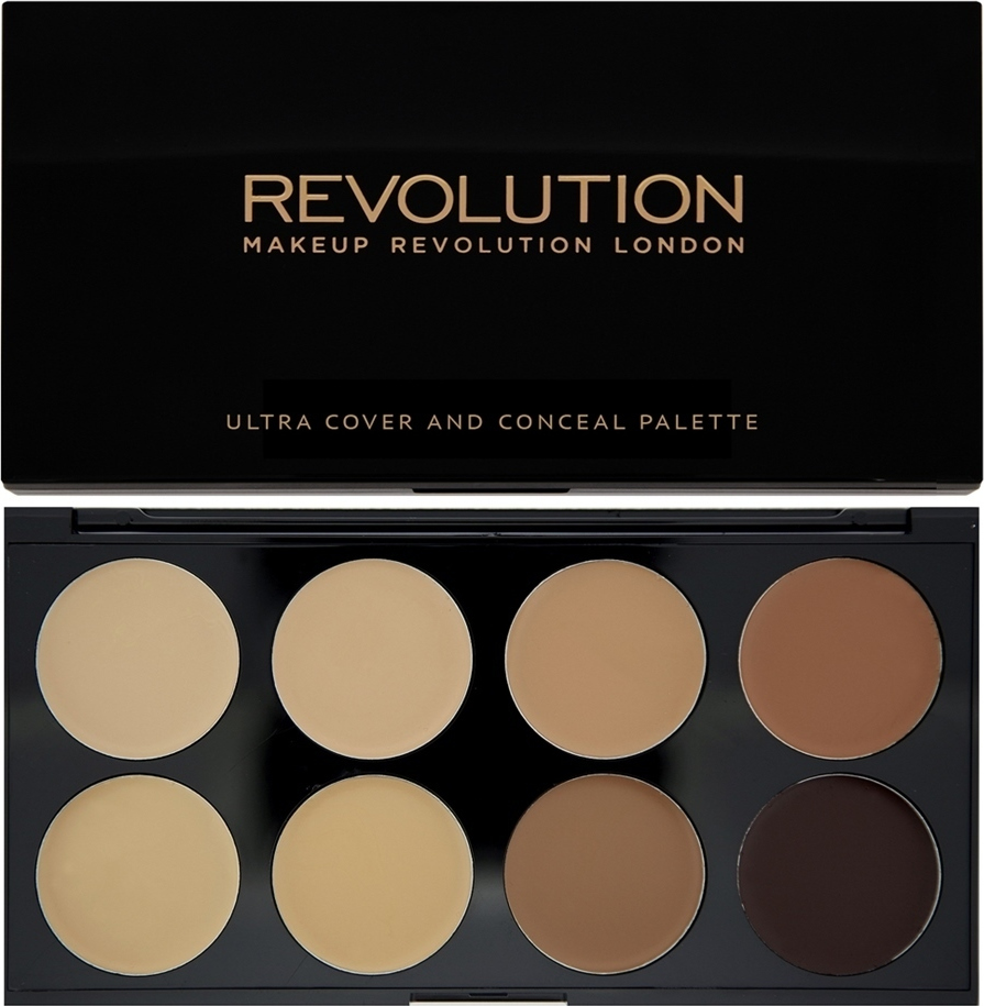 Φωτογραφία προϊόντος: Revolution Beauty Ultra Cover & Conceal Palette Medium/Dark 10gr