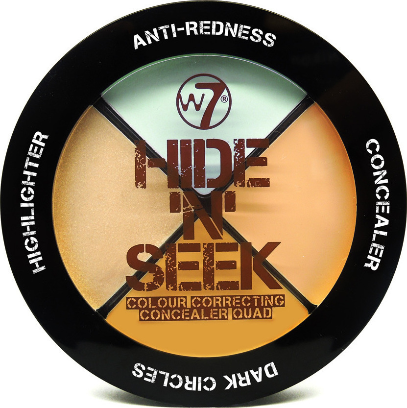 Φωτογραφία προϊόντος: W7 Cosmetics Hide 'N' Seek Anti-Redness Quad 0