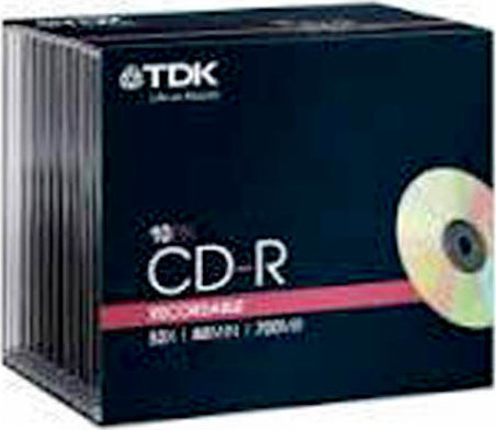 Φωτογραφία προϊόντος: CD-R TDK 52X 700 MB 80MIN