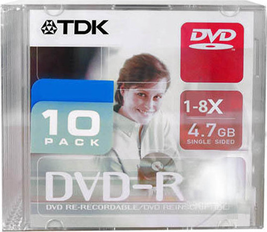 Φωτογραφία προϊόντος: DVD-R TDK 1-8x 4.7GB