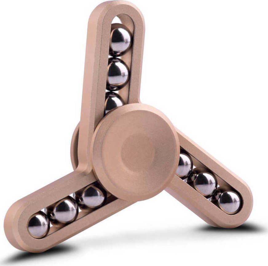 Φωτογραφία προϊόντος: Fidget Spinner Small Steel Beads Aluminium Three Leaves 3 minutes