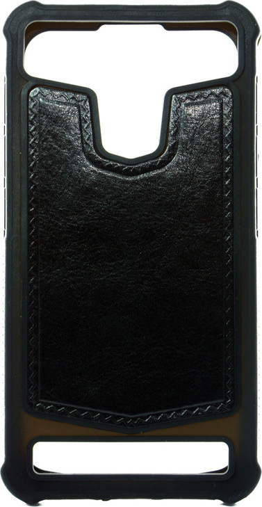 Φωτογραφία προϊόντος: POWERTECH Universal Style Silicone Bumper 5.2" - 5.5", Leather, Black