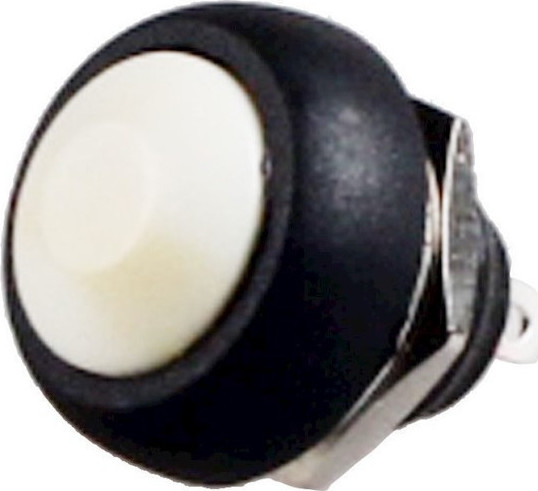 Φωτογραφία προϊόντος: 12mm Waterproof Momentary Push Button Mini Round Switch White