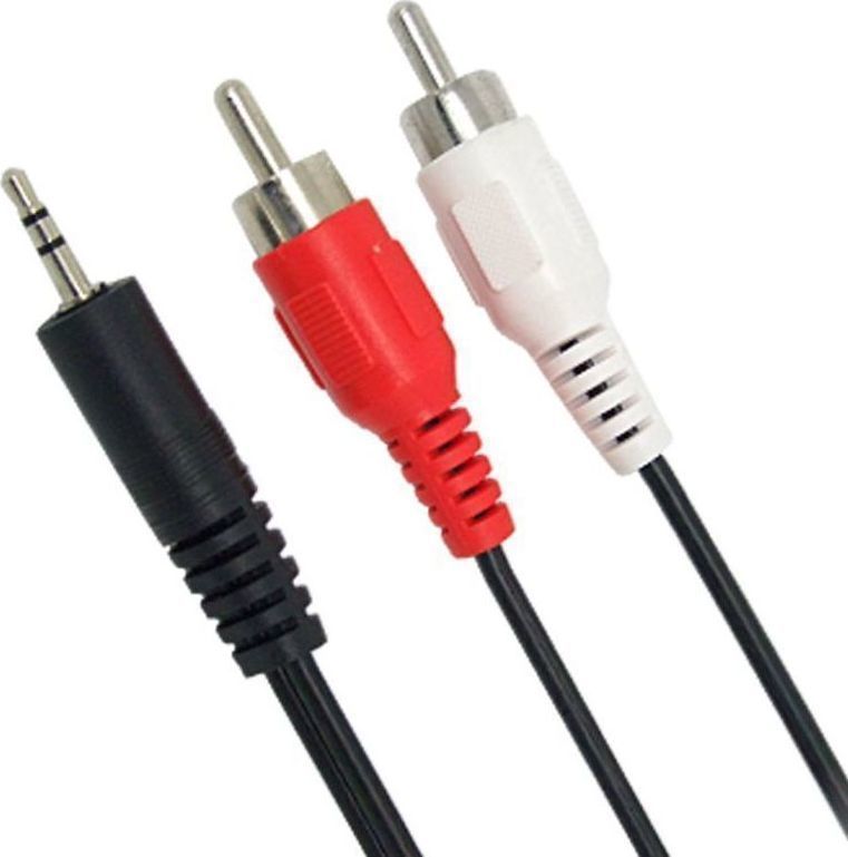 Φωτογραφία προϊόντος: Powertech Audio Cable 3.5mm male - 2x RCA male 3m (CAB-R008)