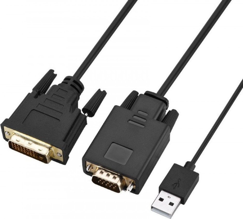 Φωτογραφία προϊόντος: Powertech Cable DVI-I male - VGA male 2m (CAB-DVI009)