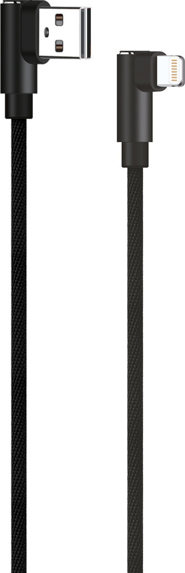 Φωτογραφία προϊόντος: Powertech Braided USB to Lightning Cable Μαύρο 1m (PTR-0078)