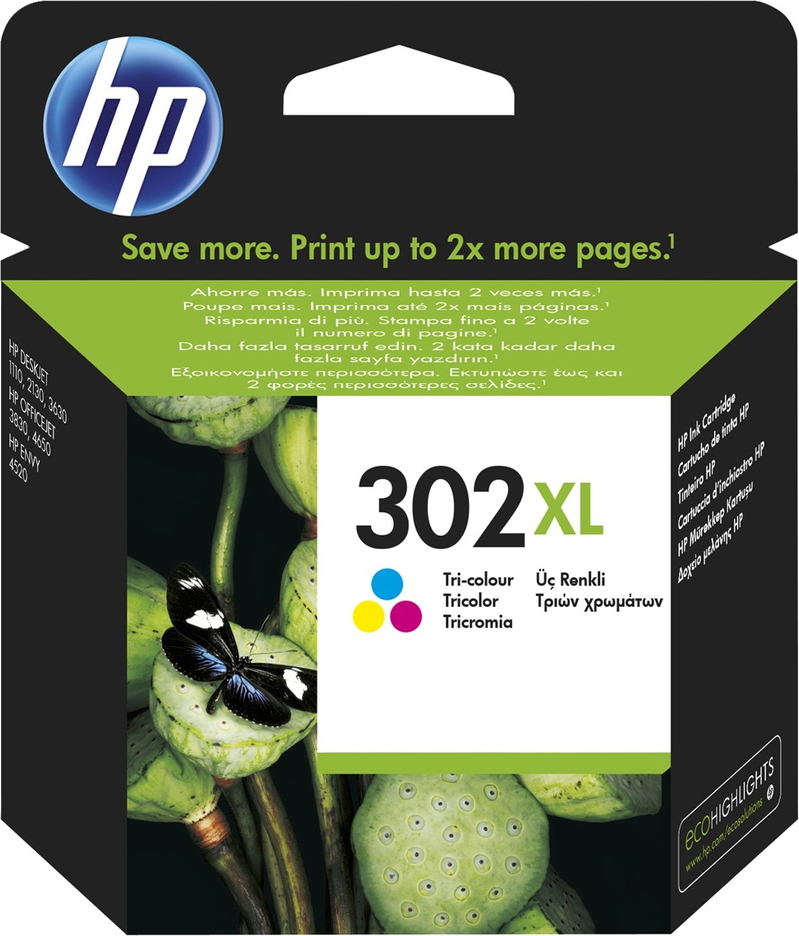 Φωτογραφία προϊόντος: HP 302XL Tri-Color (F6U67AE)
