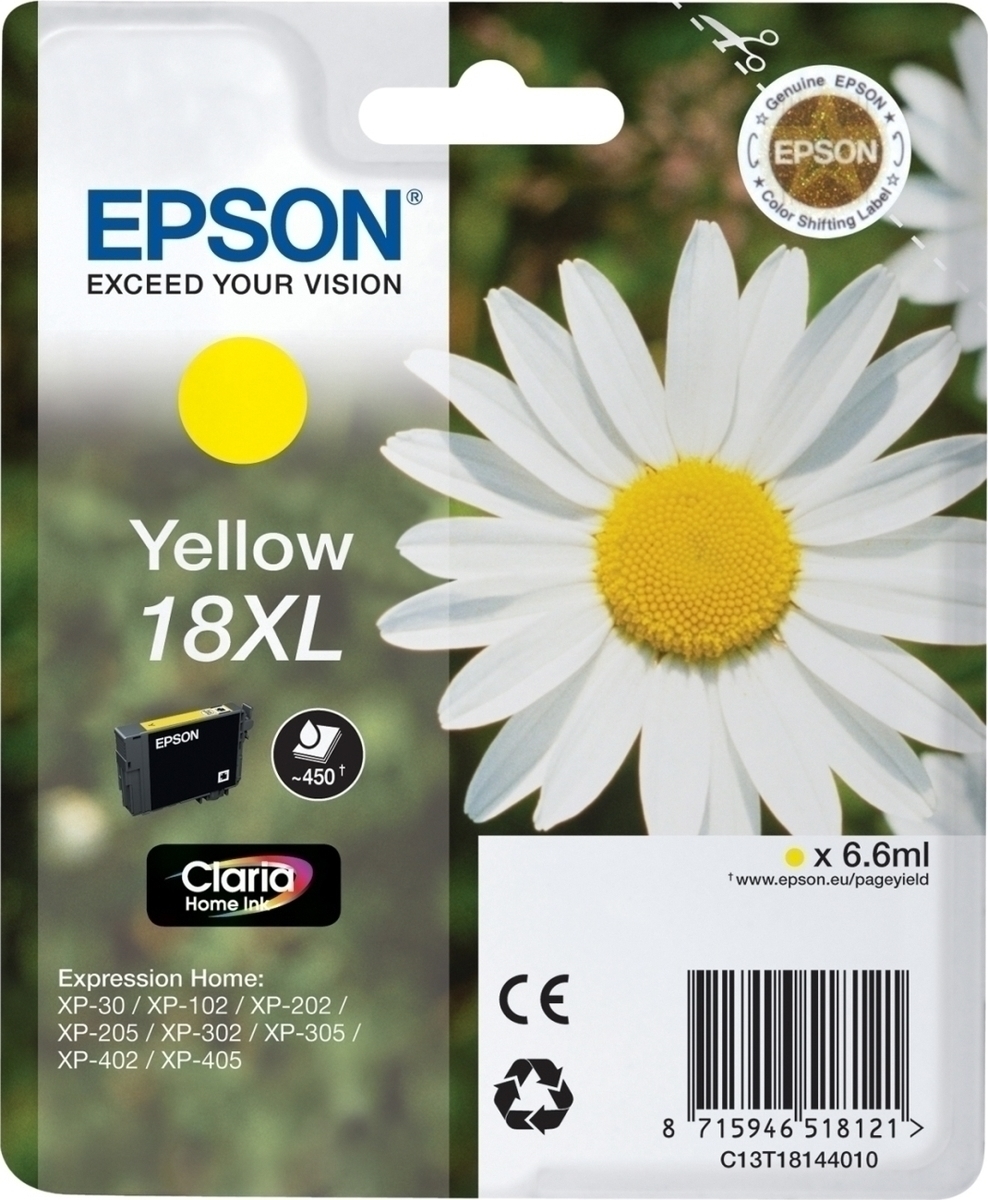 Φωτογραφία προϊόντος: Epson 18XL Yellow (C13T181440)