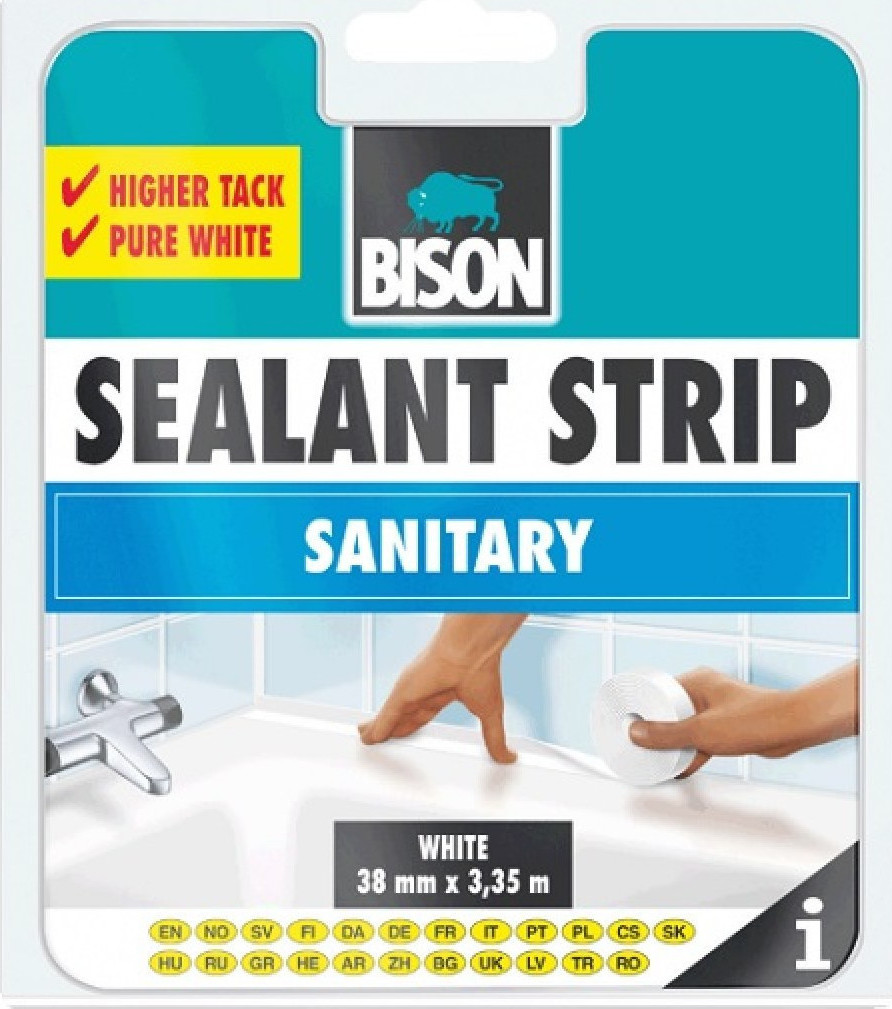 Φωτογραφία προϊόντος: Bison Μονωτική Ταινία Sealant Strip White 13mm x 3.35m