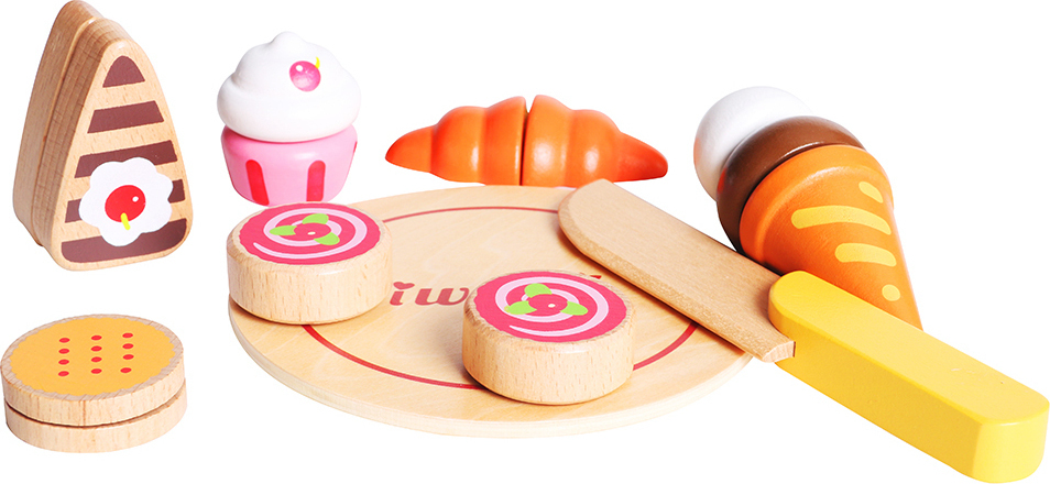 Φωτογραφία προϊόντος: iwood Set Of Cut Dessert Wooden Food