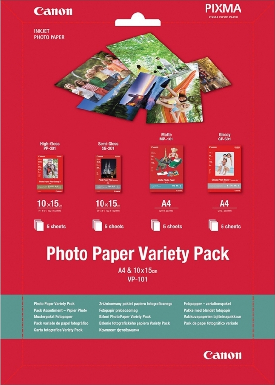 Φωτογραφία προϊόντος: Canon VP-101 Variety Pack A4 20 Φύλλα