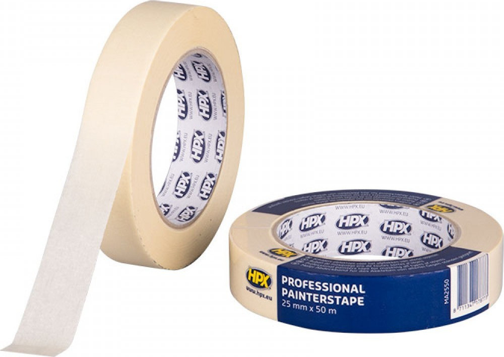 Φωτογραφία προϊόντος: HPX Χαρτοταινία Masking Tape 60°C MA2550 25mm x 50m