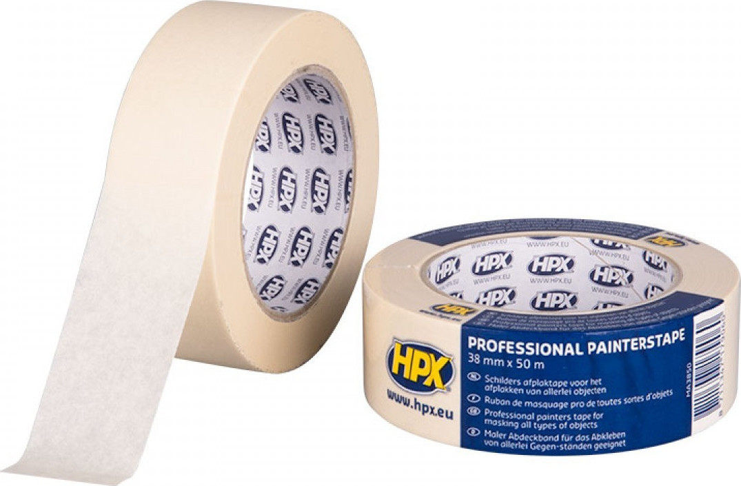 Φωτογραφία προϊόντος: HPX Χαρτοταινία Masking Tape 60°C MA3850 38mm x 50m